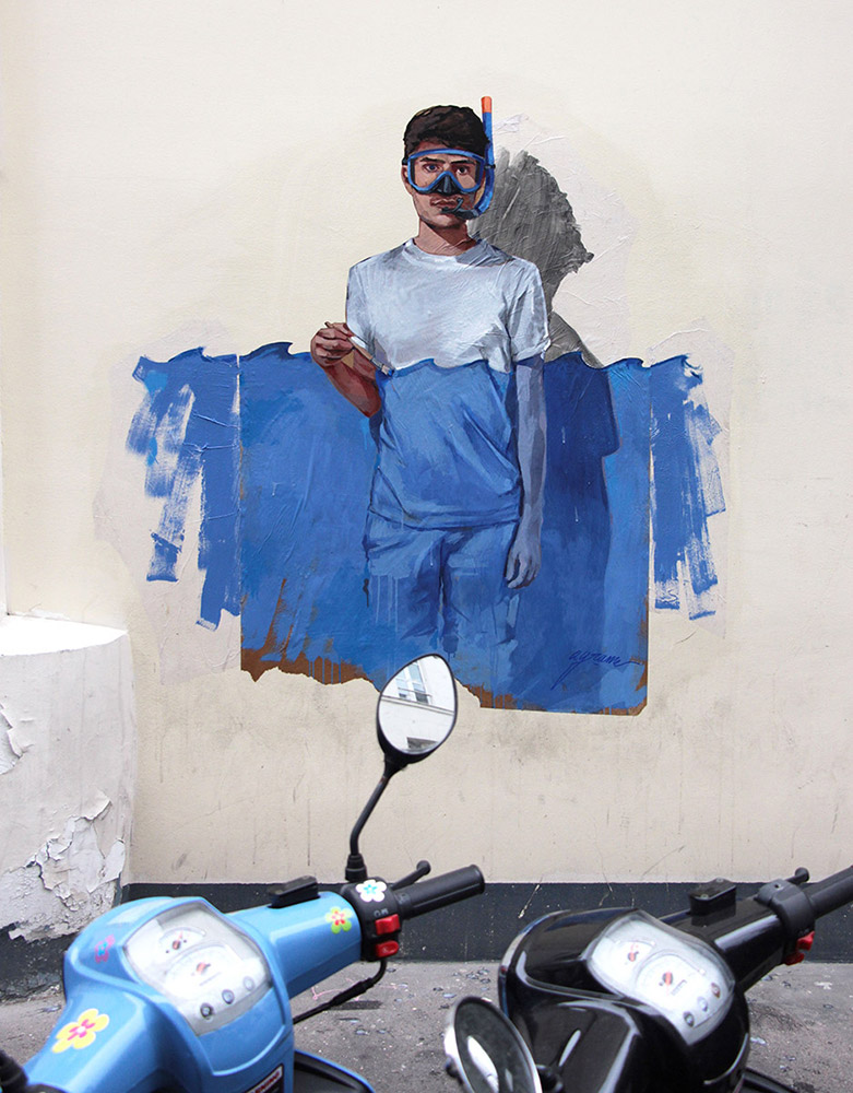 Agrume Art : L'imagination comme seules vacances, je plonge dans les pigments d'un bleu cobalt